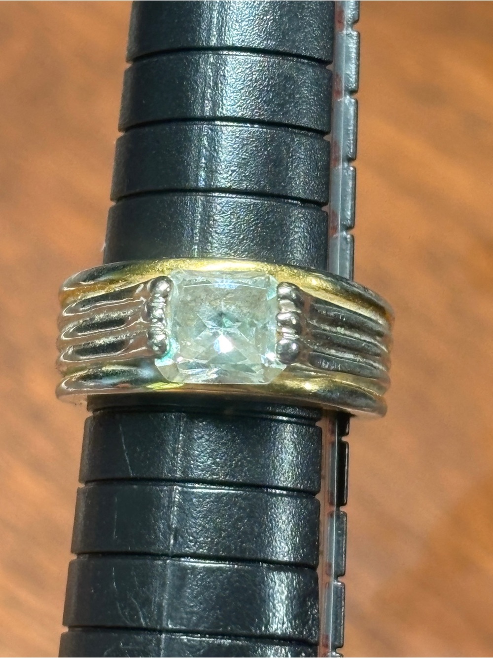Vintage 18K GE Two-Tone Art Deco Statement Ring